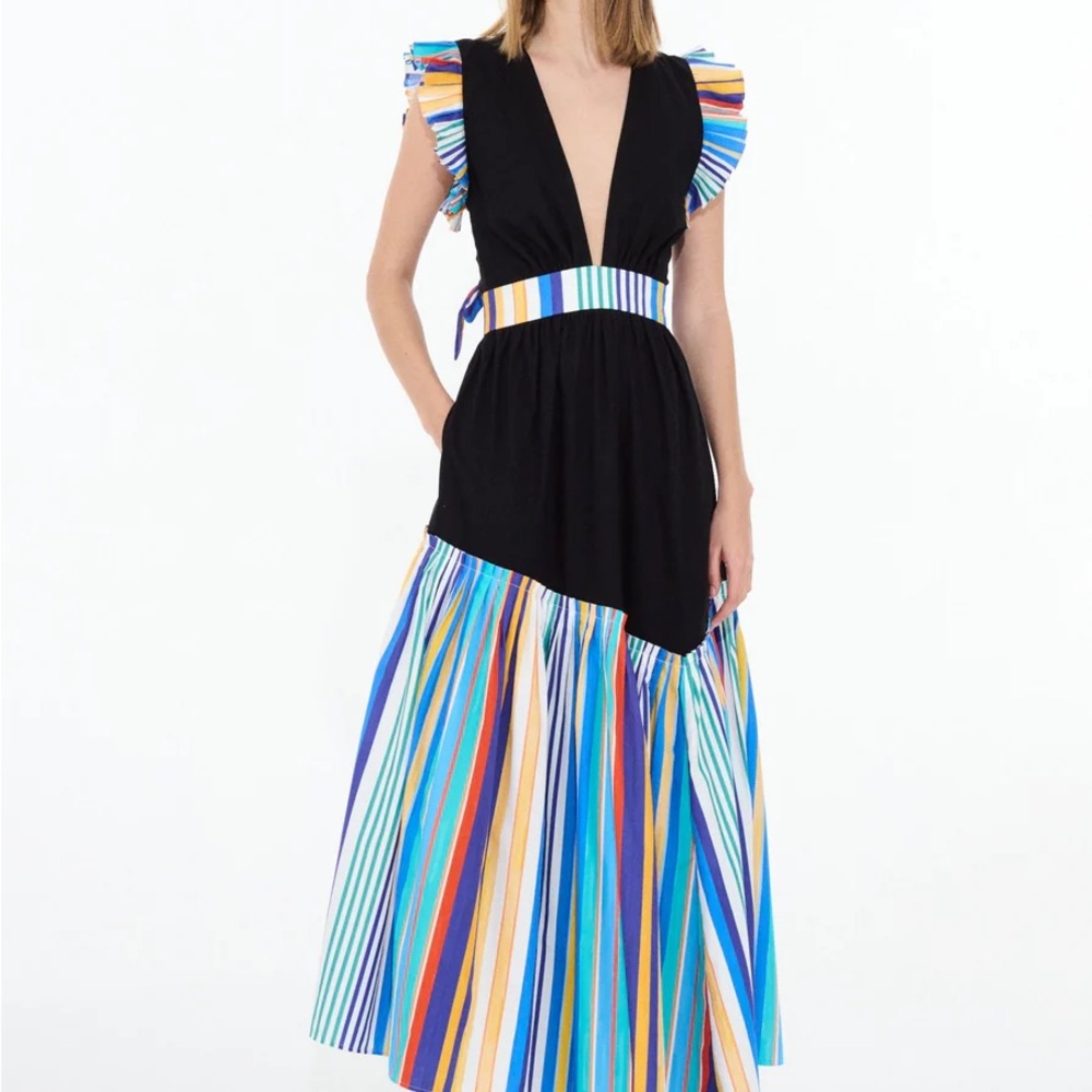 ISO Totora - Striped Multicolor Maxi Dress